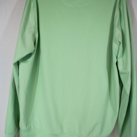 Donald Ross Men's 3/4 Zip Pullover Light Weight Fleece Mint Green Activewear M - Picture 4 of 8